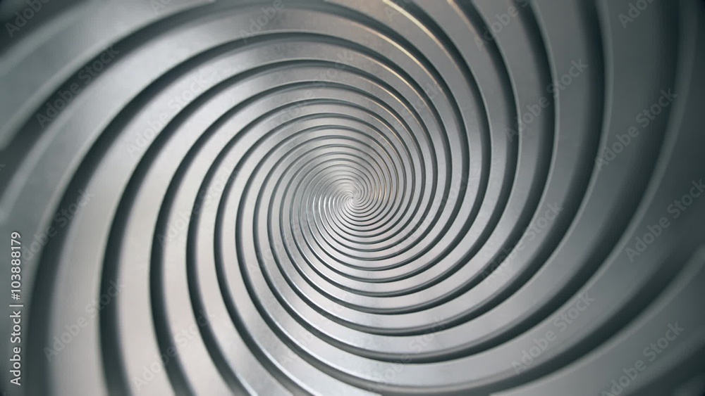 Elegant industrial spiral loop Elegant industrial spiral loop