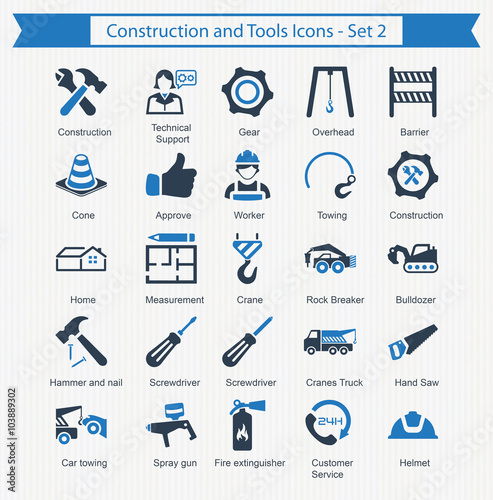 Construction and Tools Icons - Set 2