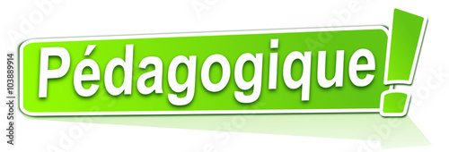 pédagogique sur étiquette verte