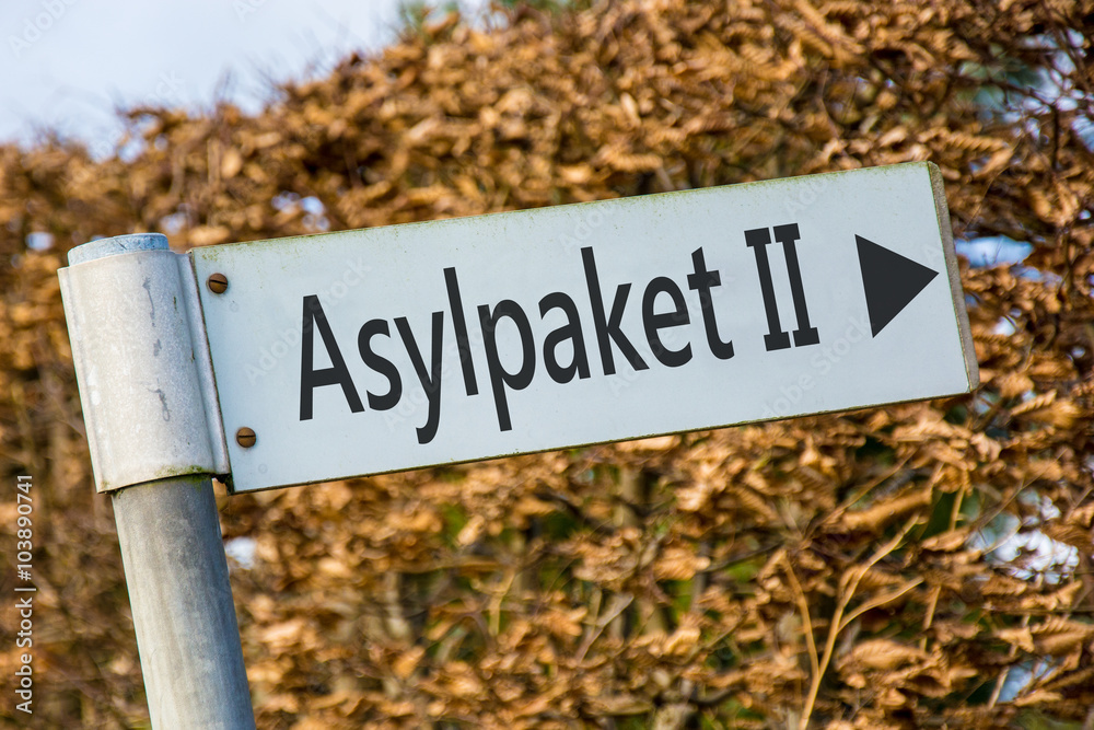 Schild 92 - Asylpaket II