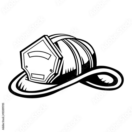 Firefighter Helmet vector icon
