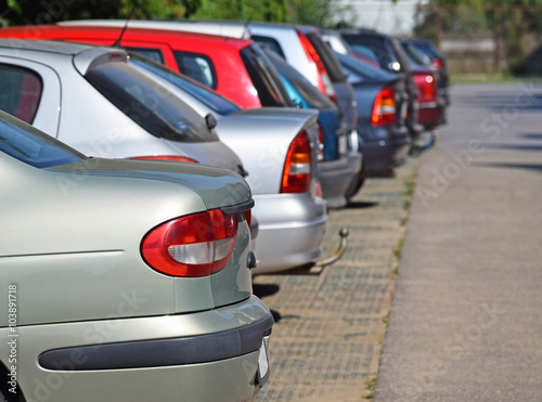 Cars in the parking lot © majorosl66