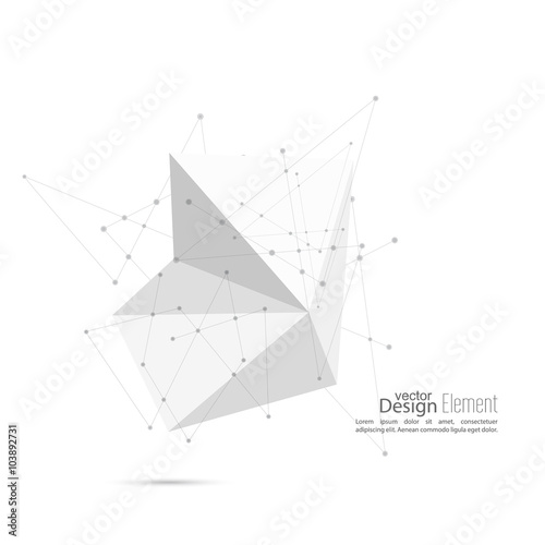 Abstract polygonal geometric shape.