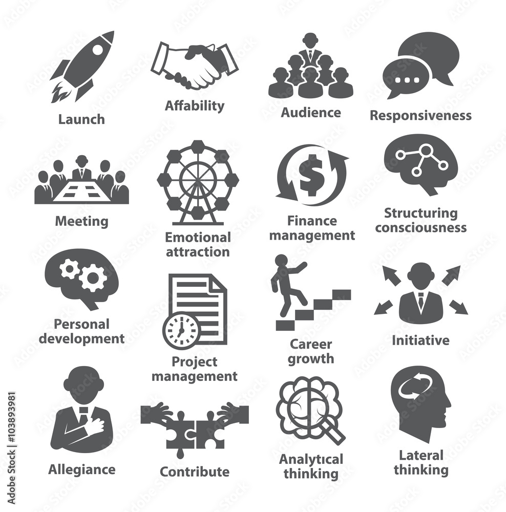 Business management icons. Pack 01. Business management icons. Pack 01.