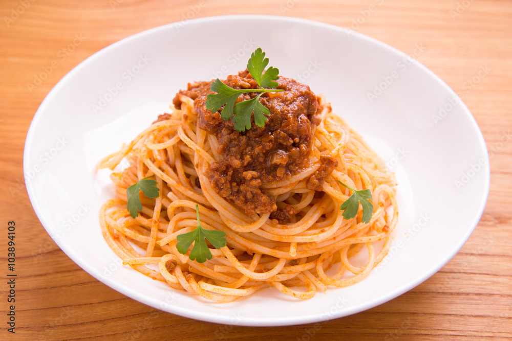 ミートソーススパゲッティ　スパゲティ・ボロネーゼ