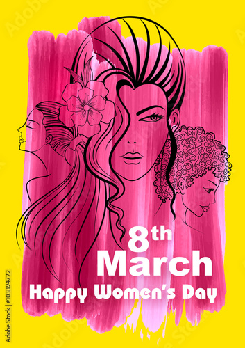 Happy Women Day greetings background
