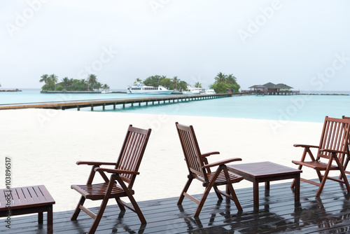 Maldives. Villa piles on water © tutul_1410