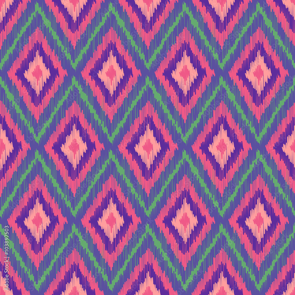 Abstract Modern Ethnic Seamless Fabric Pattern Abstract Modern Ethnic Seamless Fabric Pattern