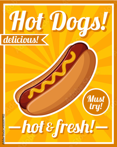 Hot Dog Poster