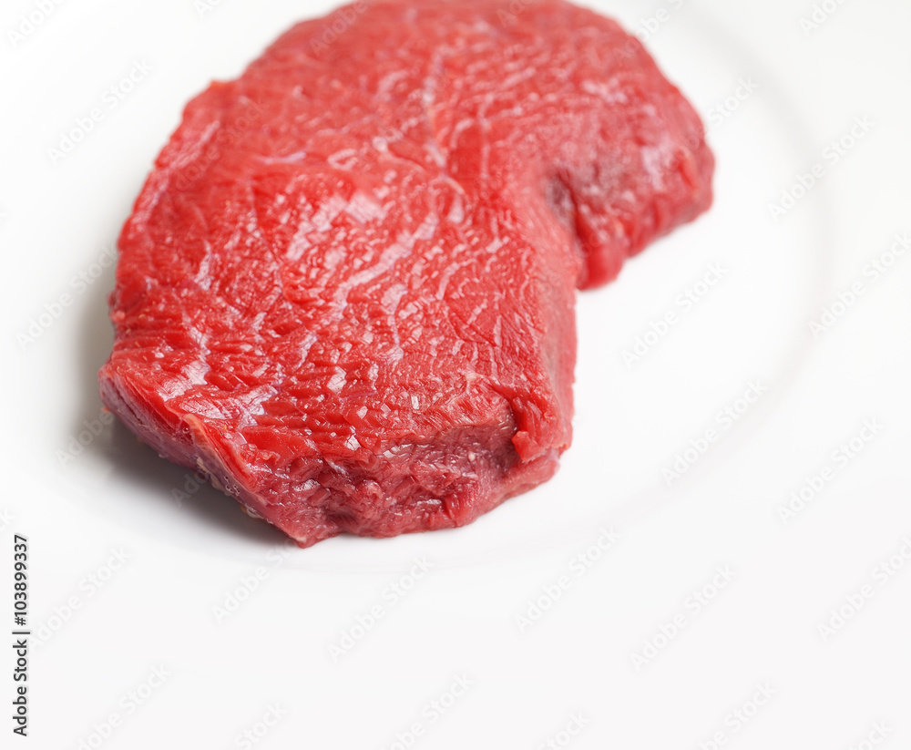Raw beef fillet steak isolated on white background
Raw beef fillet steak isolated on white background