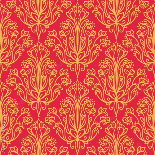 Damask wallpaper