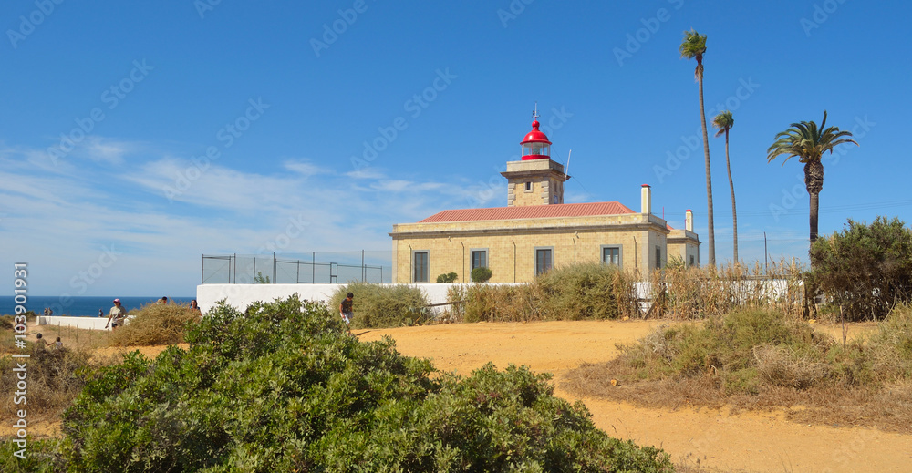 The lighthouse at Lagos Western Algarve Portugal