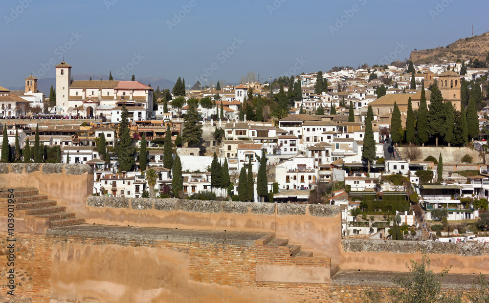 Albaicin District in Granada, Spain