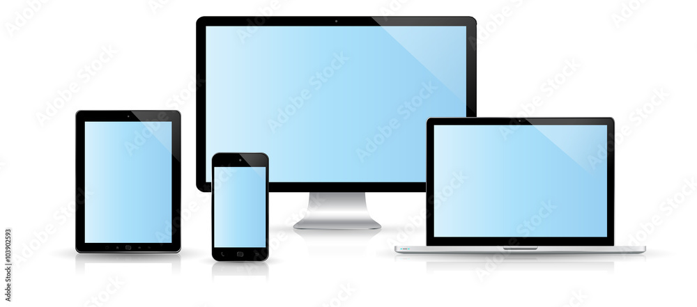 Modern digital tech device collection Modern digital tech device collection