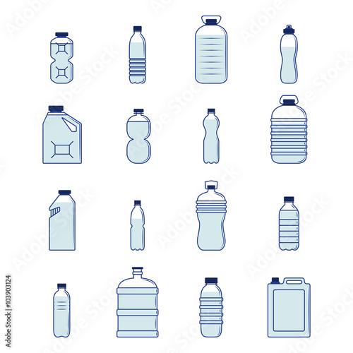 Plastic Bottle Set