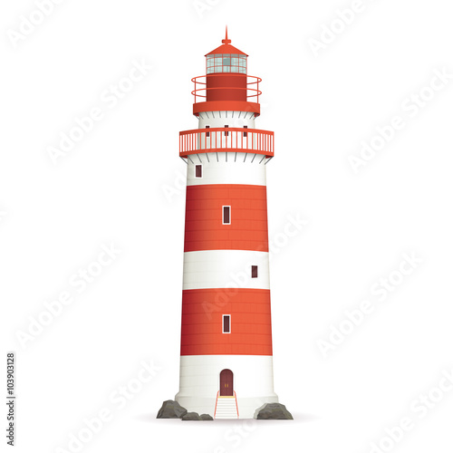 Realistic Lighthouse Illustration