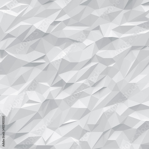 white polygons background