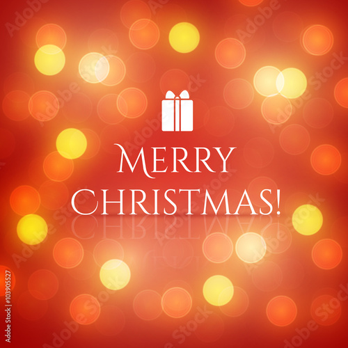 Christmas Greeting Card with lights