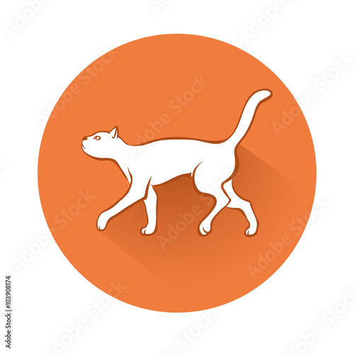 This is an illustration of a cat symbol