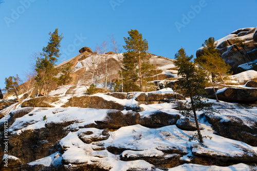 Winter landscape in Siberia