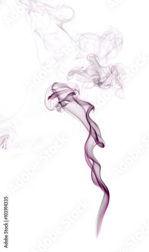 Fotografia Purple insence smoke with free space for your text