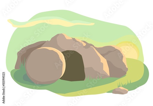 The empty cave. Easter