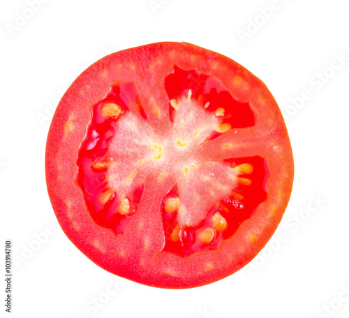 Wallpaper Mural tomato slice on white Torontodigital.ca