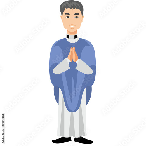 Catholic priest in a cassock
