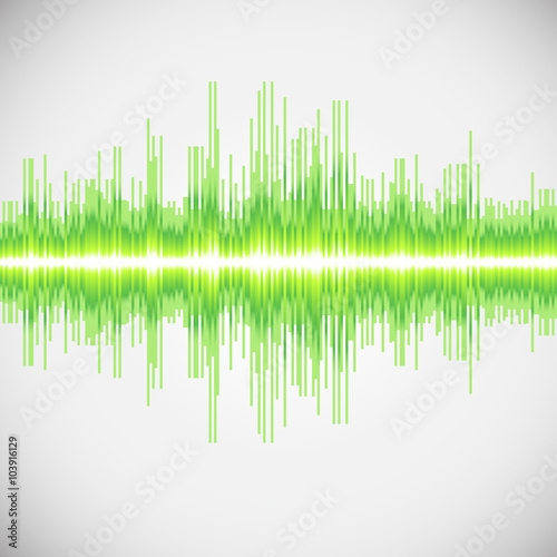 equalizer, colorful musical bar. white background