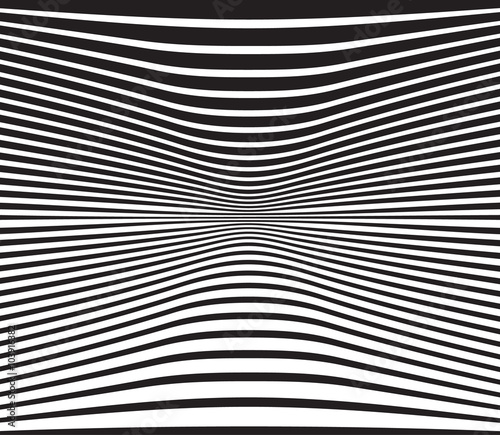 optical art background wave design black and white