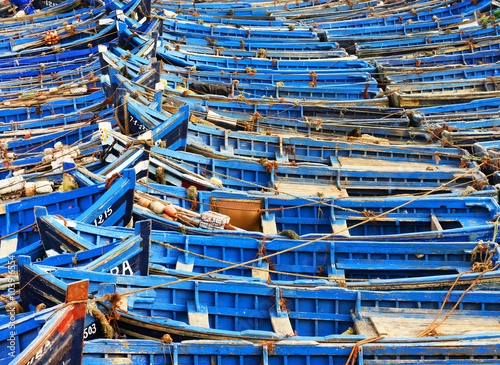 Fishing boats in Essaouira, Morocco, Africa