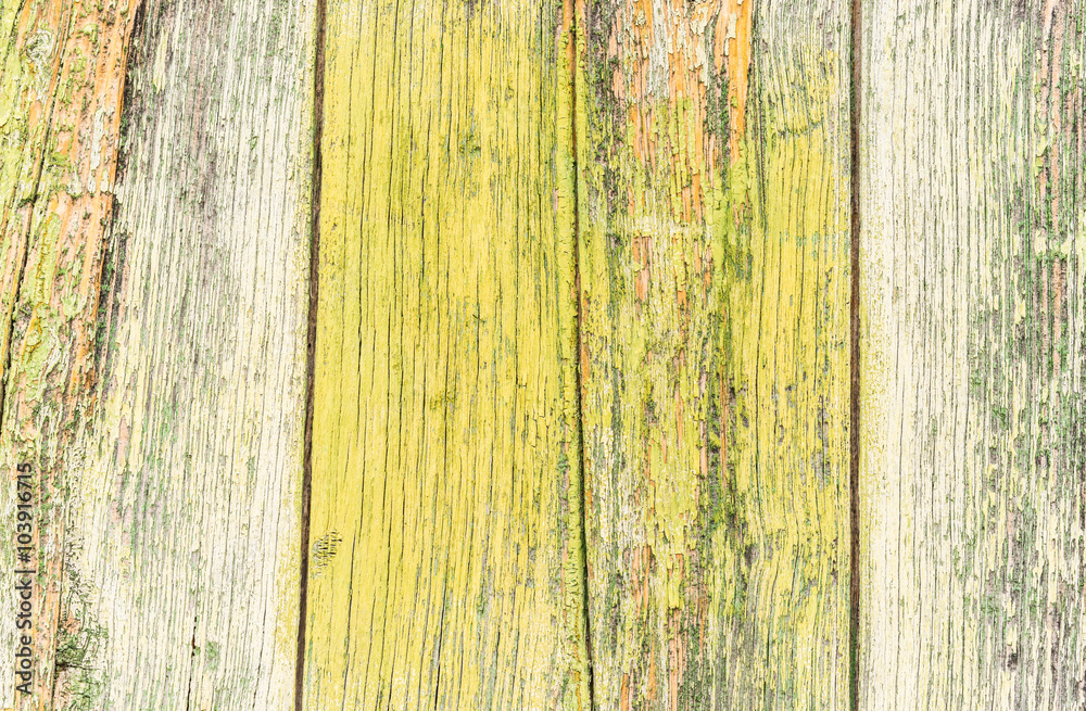 Obraz premium Alte Holz Bretter Farbe Verwittert Hintergrund Textur Leer