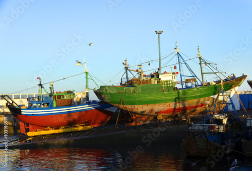 Fishing boats in Essaouira, Morocco, Africa © Rechitan Sorin