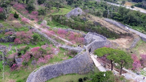 沖縄 世界遺産 今帰仁城址4K空撮