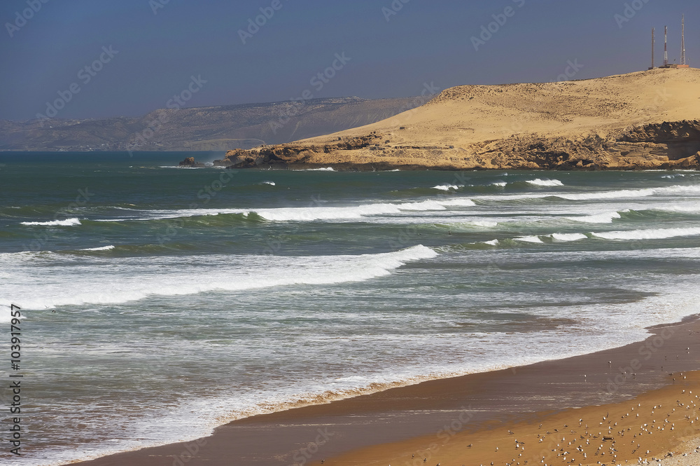Atlantic coast near Essaouira, Morocco, Africa