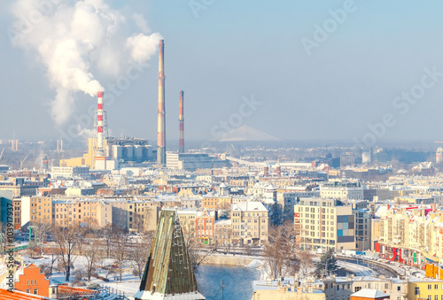 Wroclaw. Thermal power plant.
