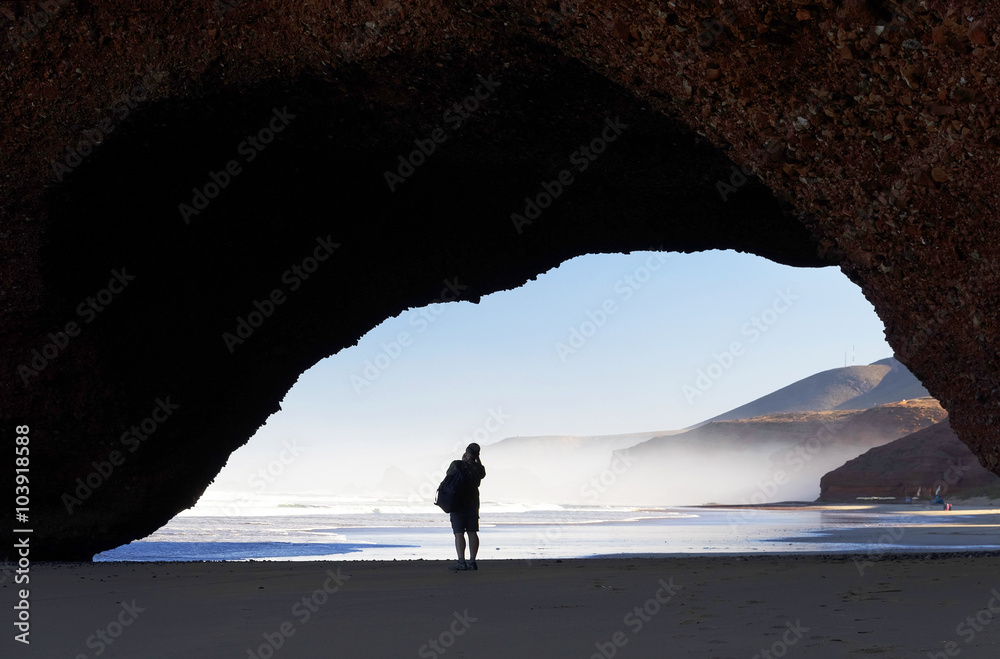 Fototapeta premium Legzira Beach, Morocco, Africa