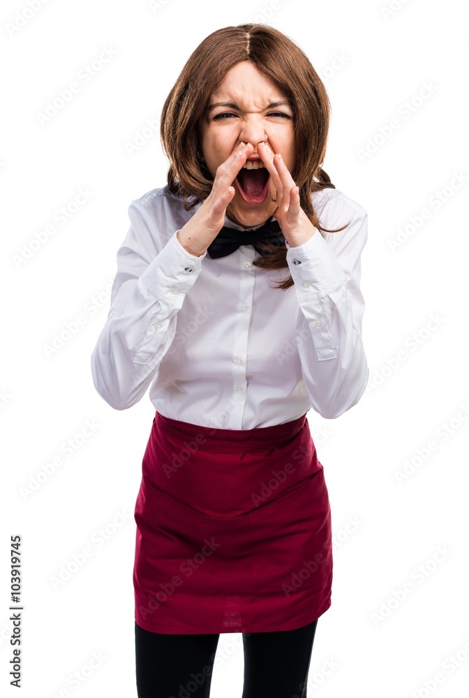 Waitress shouting