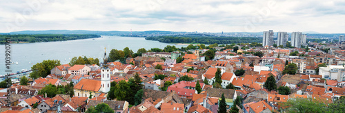 Panorama of Zemun and Belgrade, Serbia