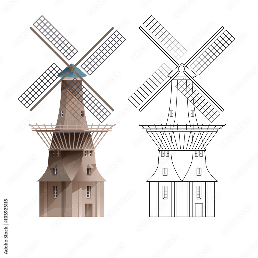 MOLEN DE GOOYER, Amsterdam.
Vectors of European monumentals cities. MOLEN DE GOOYER, Amsterdam.
Vectors of European monumentals cities.
