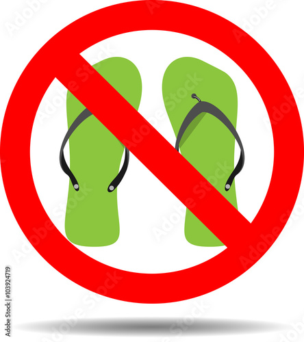 Ban flip flops