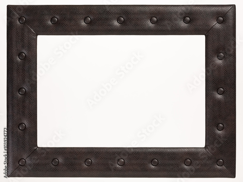 A blank picture frame on white background © mekfoto