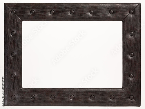 A blank picture frame on white background