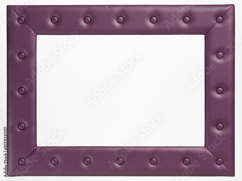 A blank picture frame on white background