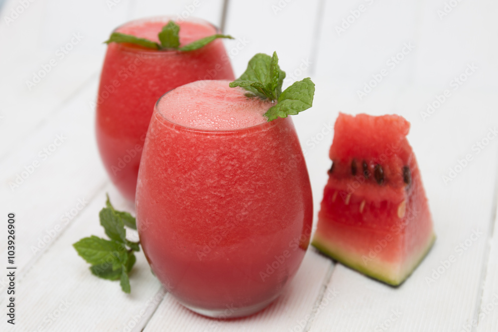 Fresh homemade watermelon juice Fresh homemade watermelon juice