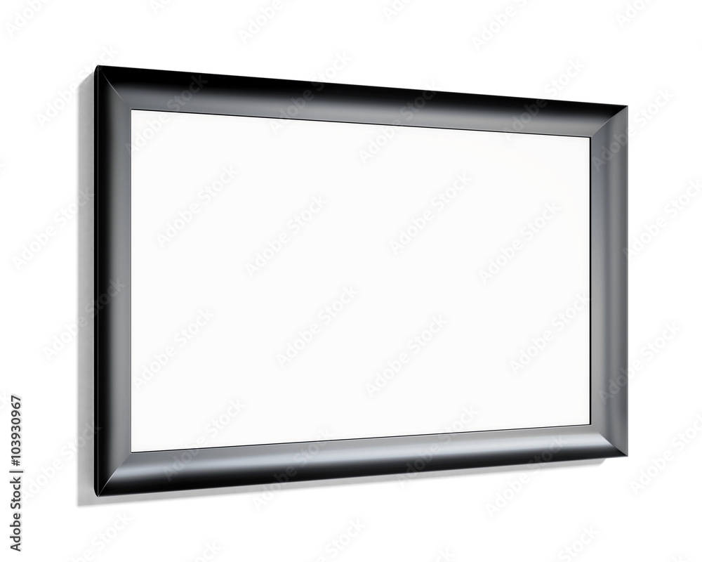 Black frame on a white background. 3d rendering Black frame on a white background. 3d rendering