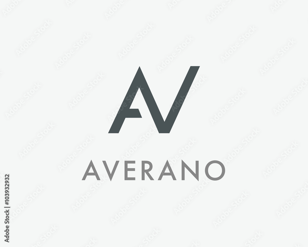 AV Letter Monogram Logo