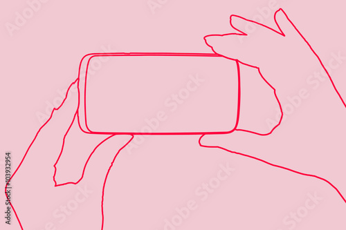 Woman and technology.