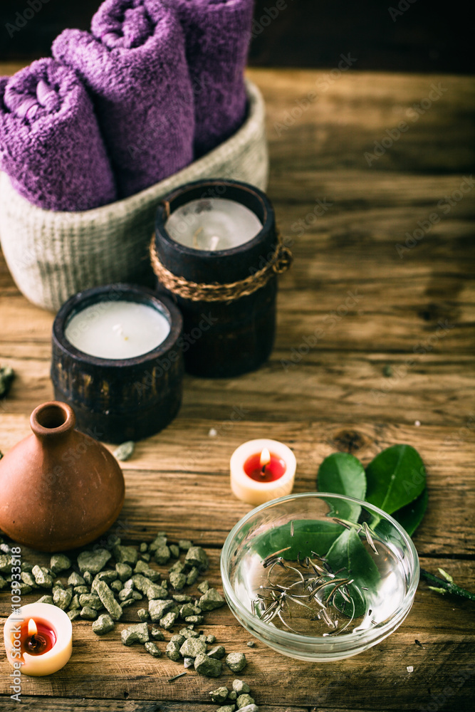 Spa setting Spa setting