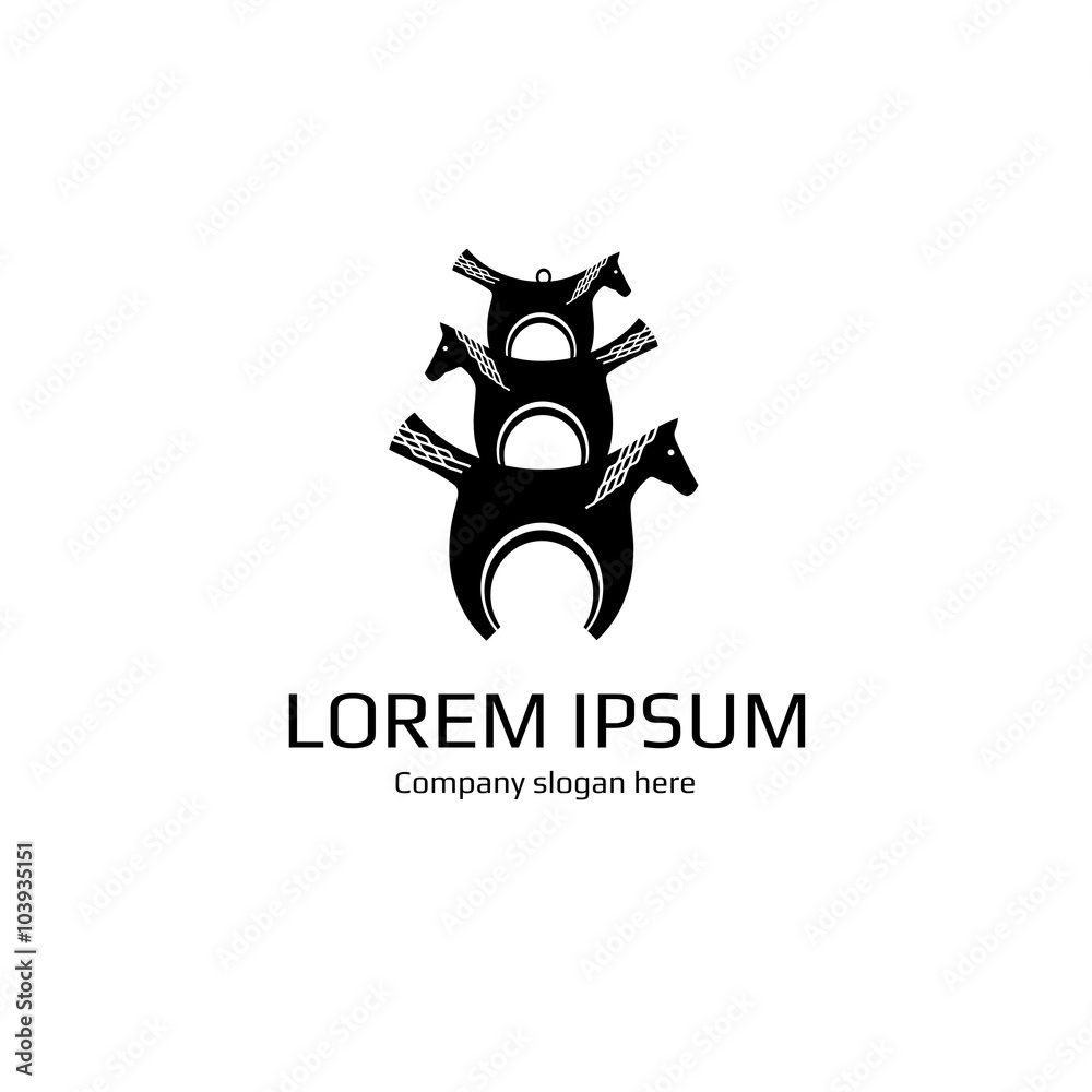 Vector Horse / pendant . Logo. Business icon for the company. Jewelry. Wedding / engagement day. Vector illustration. Vector Horse / pendant . Logo. Business icon for the company. Jewelry. Wedding / engagement day. Vector illustration.
